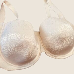 Soma Stunning Support Full-Coverage Ivory T-Shirt Underwire Lift Bra 36DDD.